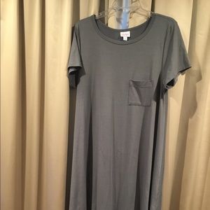 LuLaRoe Carly Large Gray